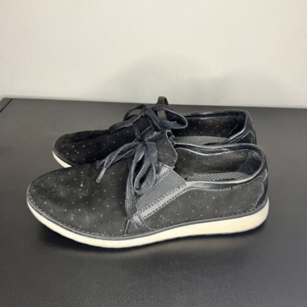 B.O.C Womend Size 8 Elsie Oxford Black Suede Lace Up Dress Sneaker Shoes
